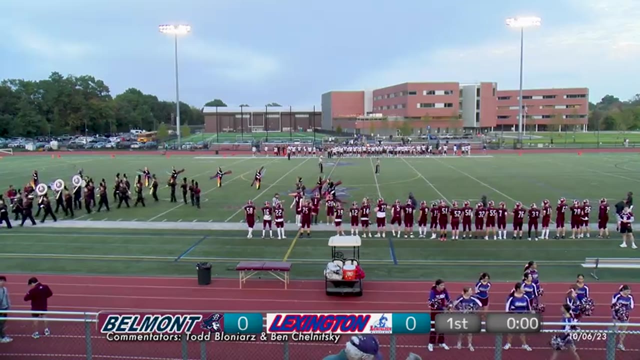 Belmont HS Boys Varsity Football: Marauders vs Lexington Minutemen, 10/06/23