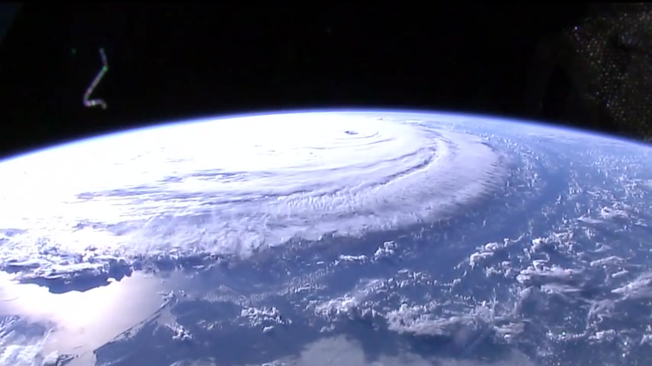 Space Station Cameras Capture Stark View of Hurricane Florence