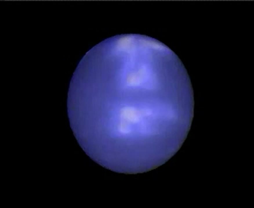 Hubble Provides a Moving Look at Neptune's Stormy Disposition