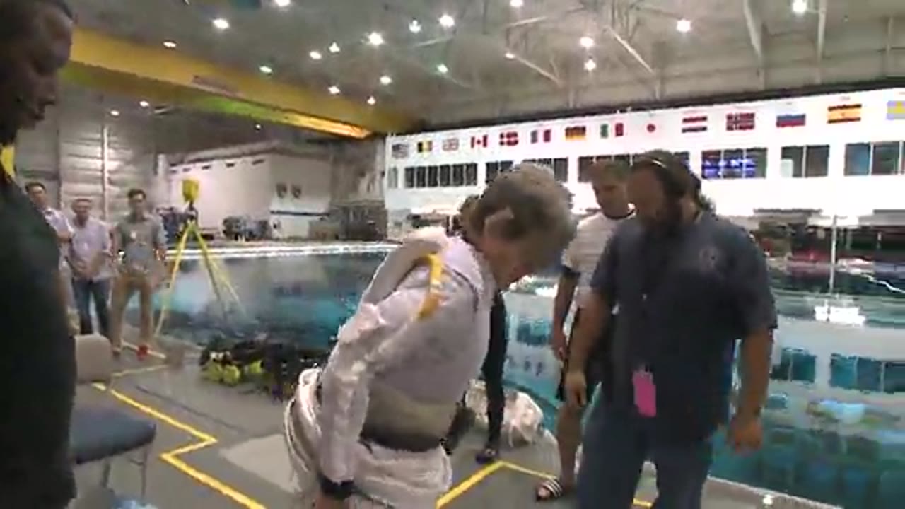 Astronaut Peggy Whitson Suit Up Video