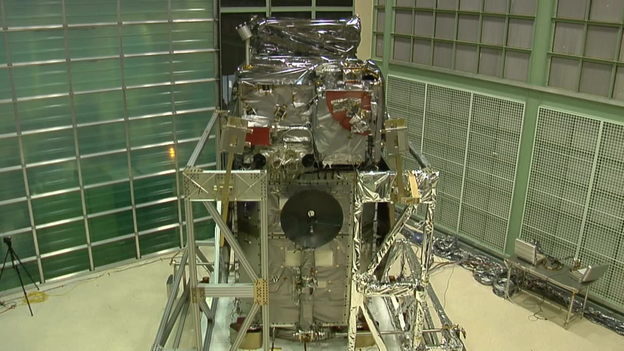 SDO Solar Array and High Gain Antenna Test Deploy