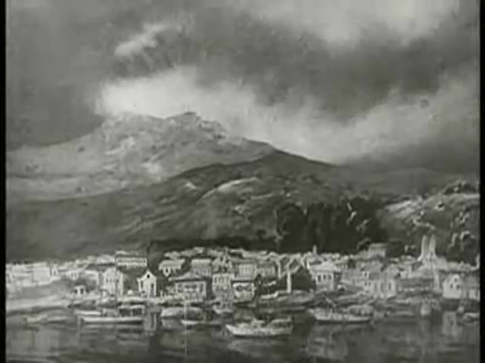 Eruption on Mount Pele