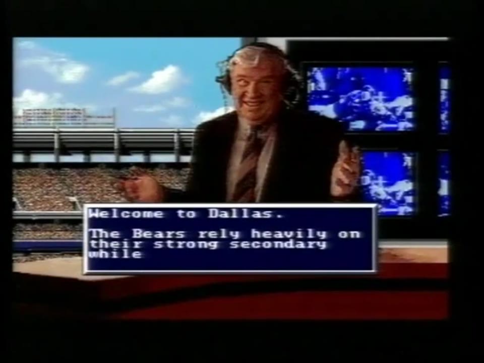 Madden NFL ' 95 Sega Mega Drive PAL Gameplay