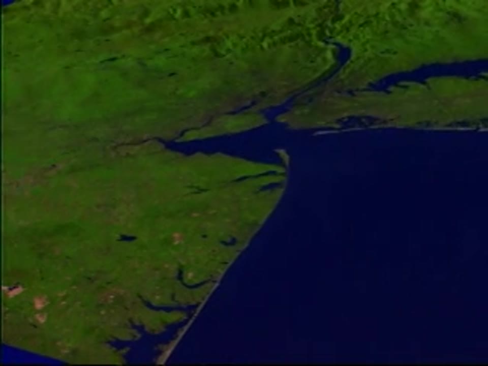 New York City, Fly up the Hudson River