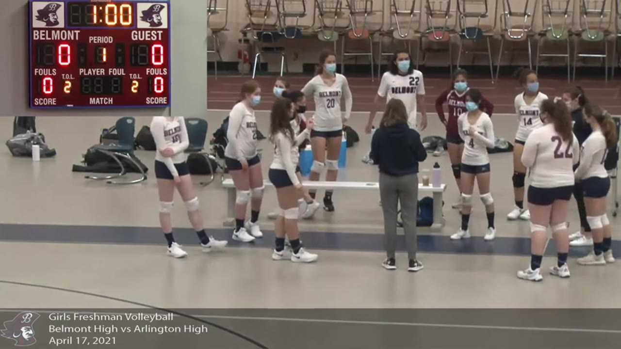 BHS Girls Freshmen/JV Volleyball: Marauders vs Arlington 04/17/21