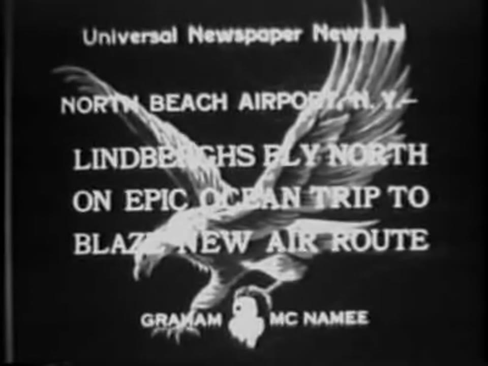 Lindberghs Fly North On Epic Ocean Trip To Blaze New Air Route, 1933/07/10