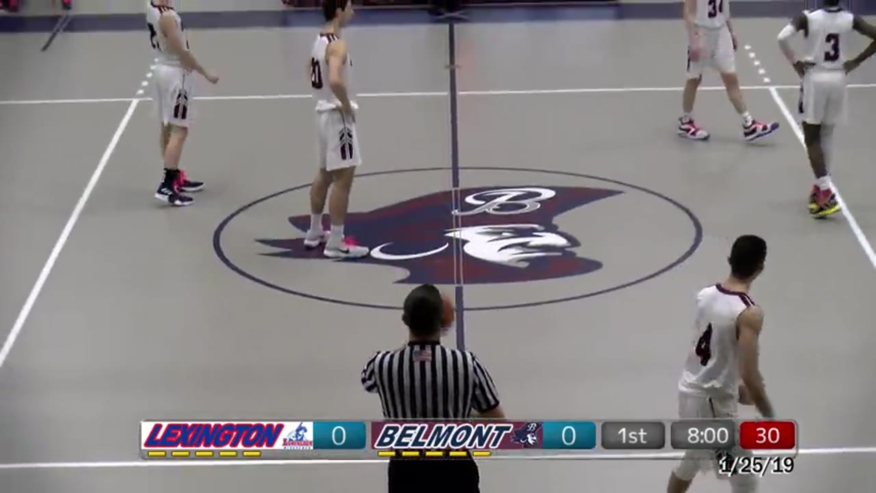 BHS Varsity Boys Basketball: Marauders vs Lexington 01/25/19