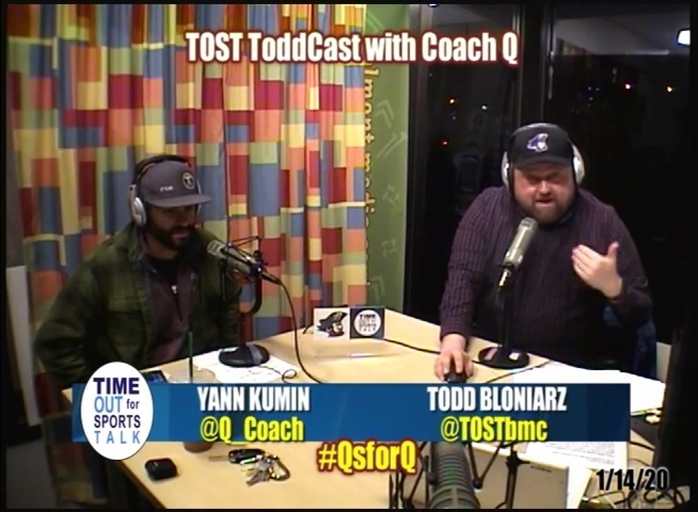 Time Out For Sports Talk TODDcast 01/14/20