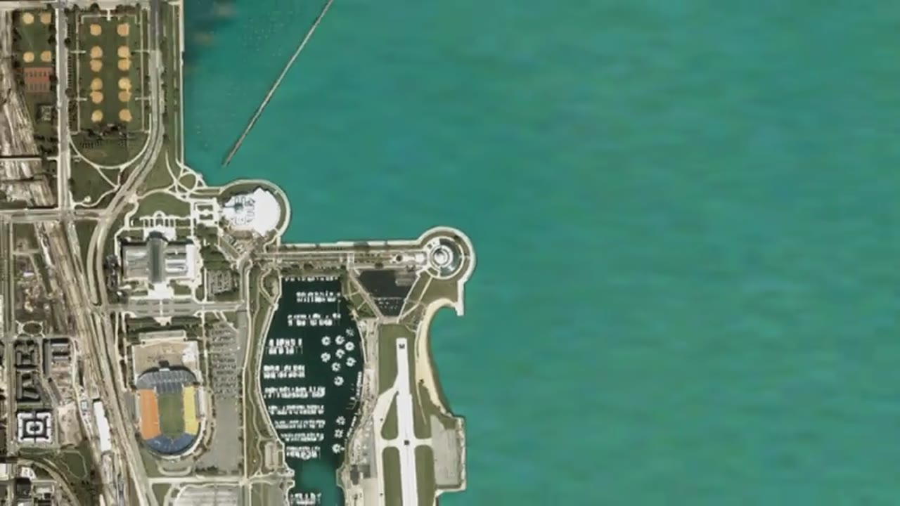 Great Zoom out of Chicago, IL: The Adler Planetarium
