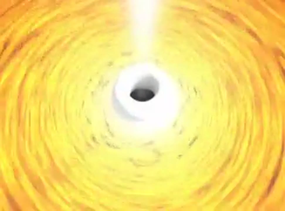 Animation of Stars Forming Around Black Hole
