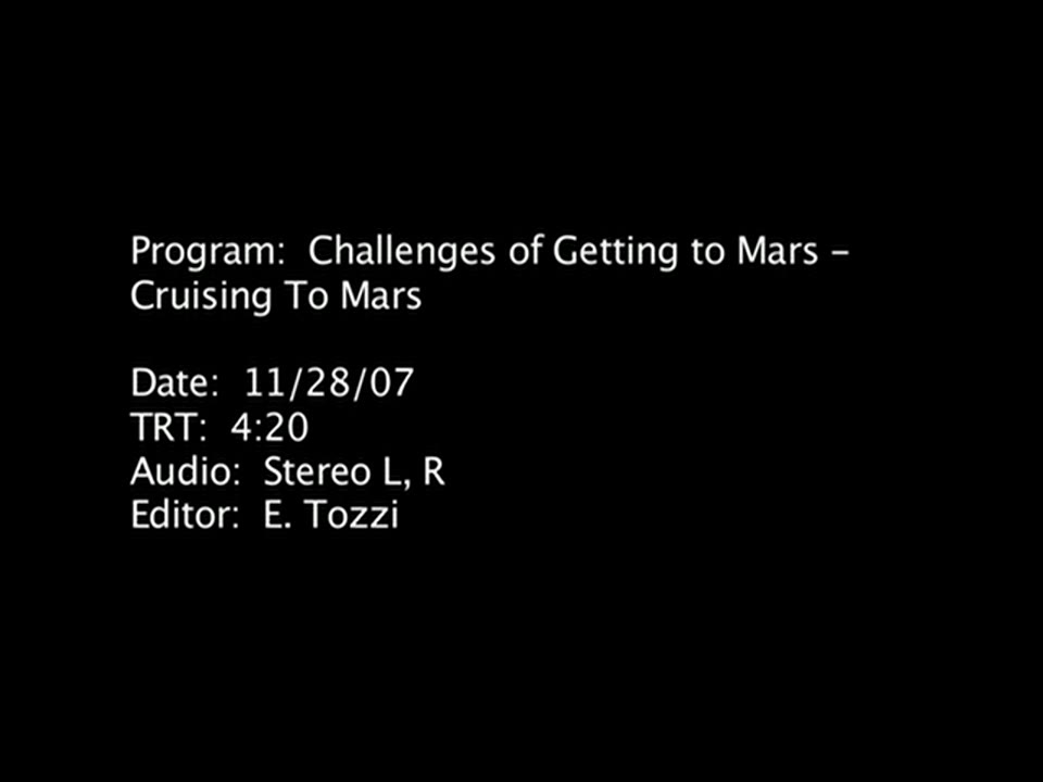 The Challenges of Getting to Mars: Cruising To Mars