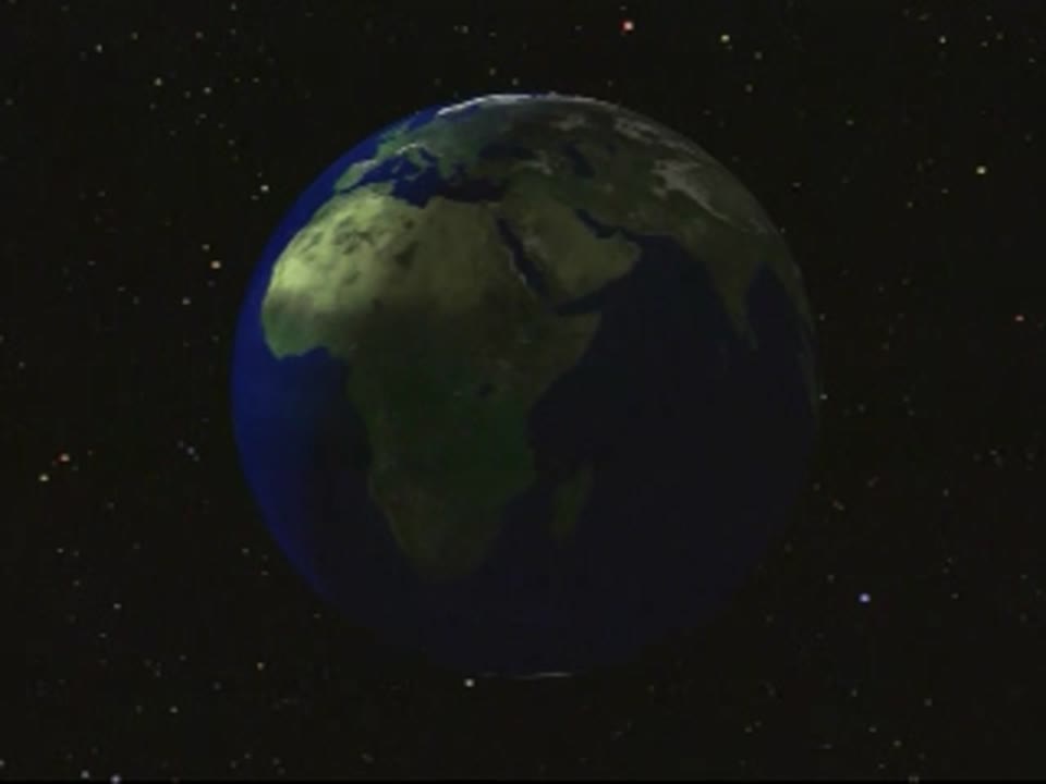 Spinning Pathfinder Earth with Zoom into Alaska