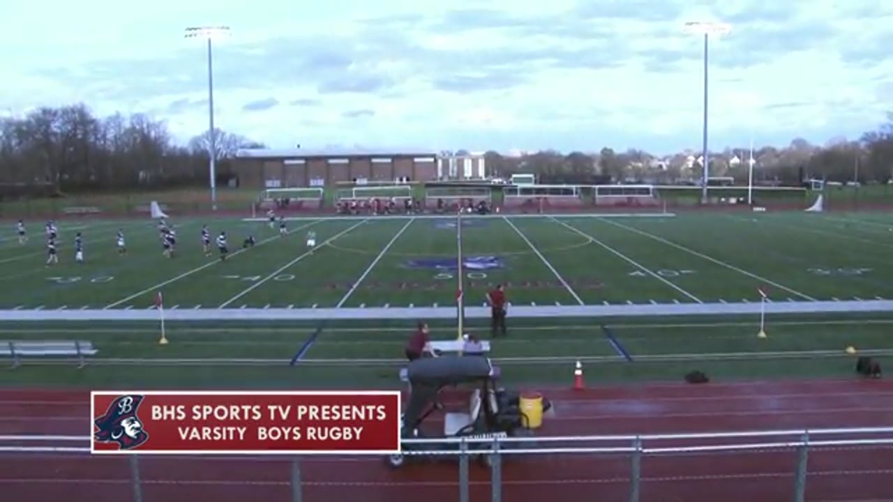 BHS Sports TV - Varsity Boys Rugby: Marauders vs Brookline 04/12/2017