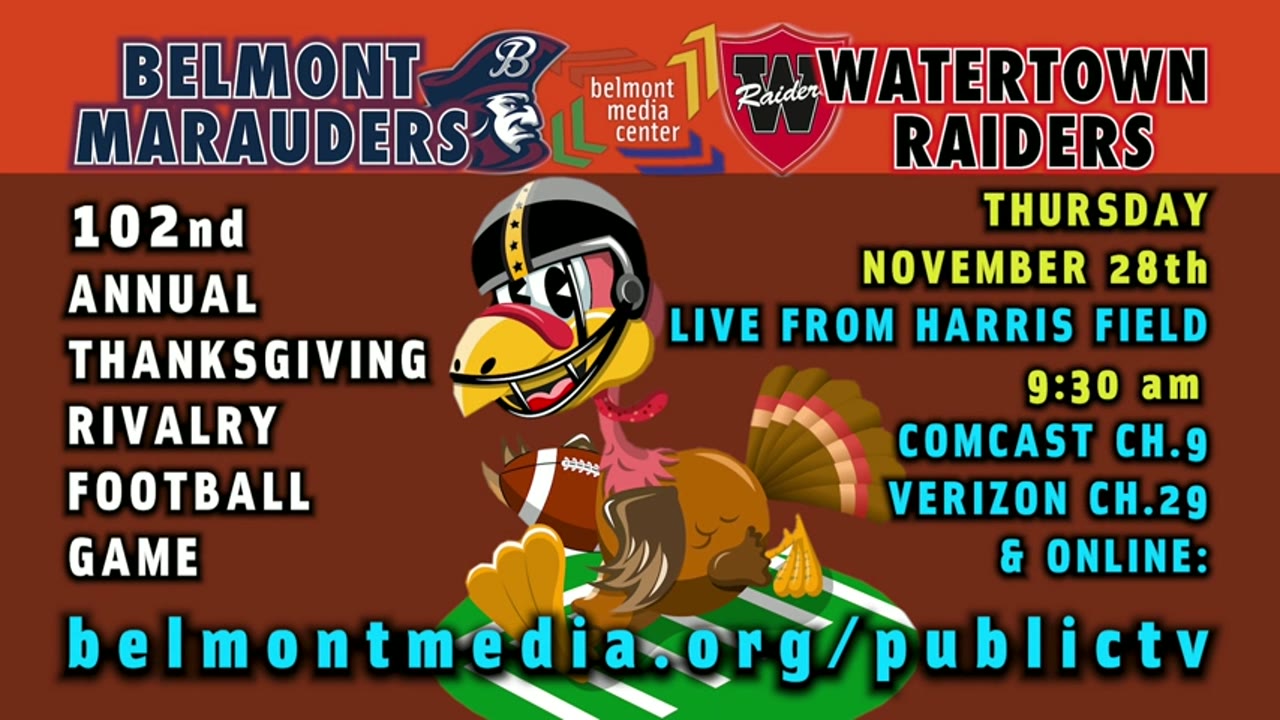 Belmont HS Varsity Football: Marauders vs Watertown Raiders, 11/28/24
