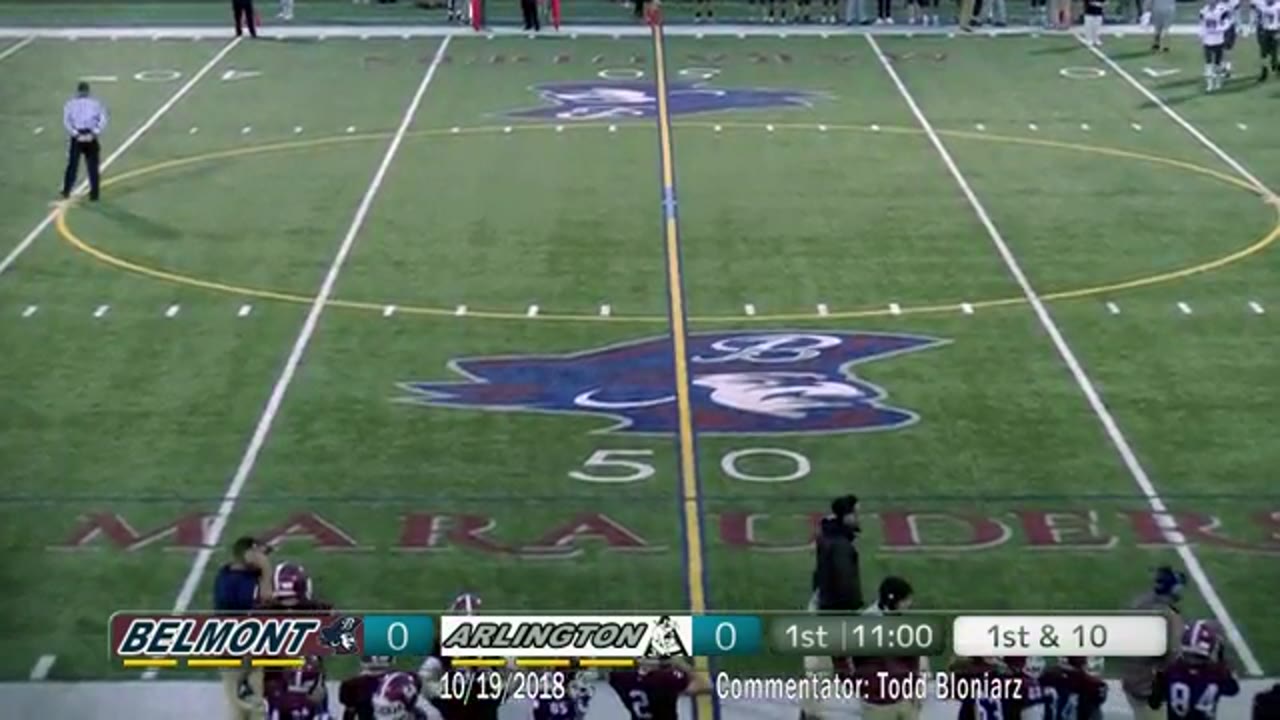 BHS Varsity Football: Marauders vs Arlington 10/19/18