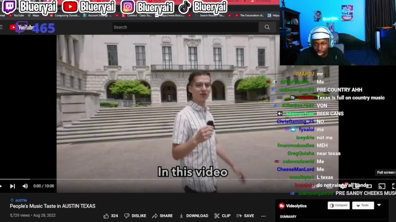 Blueryai Reacts To People's Music Taste In AUSTIN TEXAS