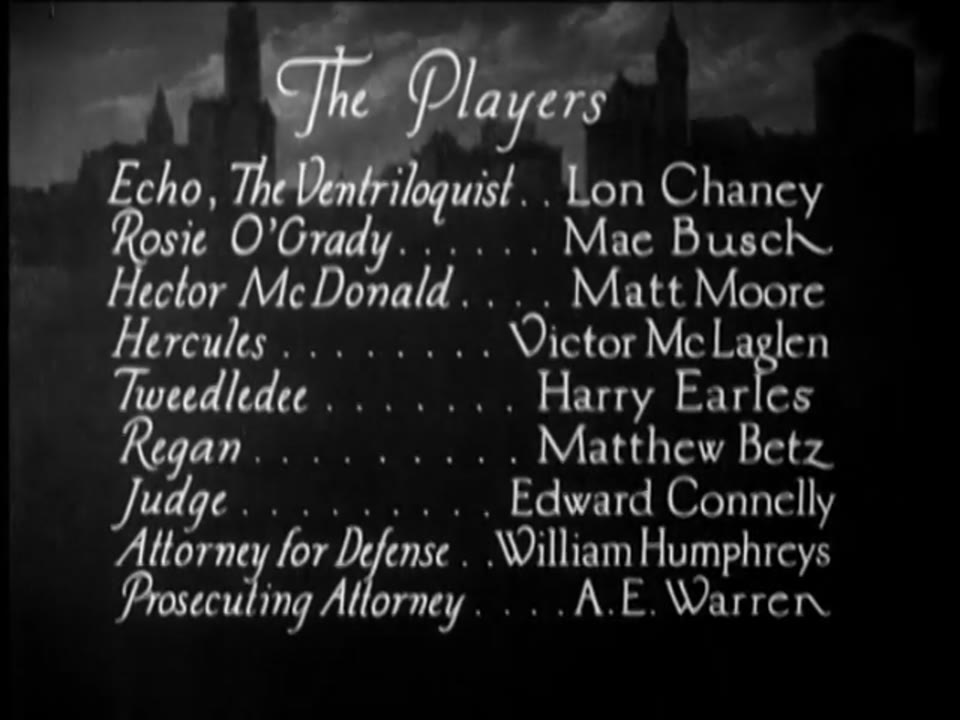 The Unholy Three (1925)