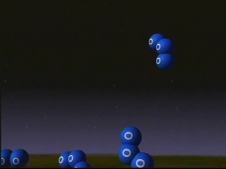 Chemical Model Animation of O3 Absorbing Low-energy UV