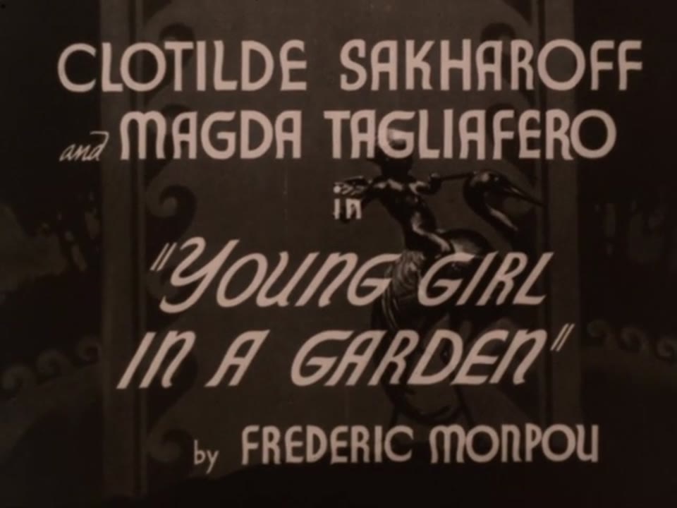 Young Girl In a Garden