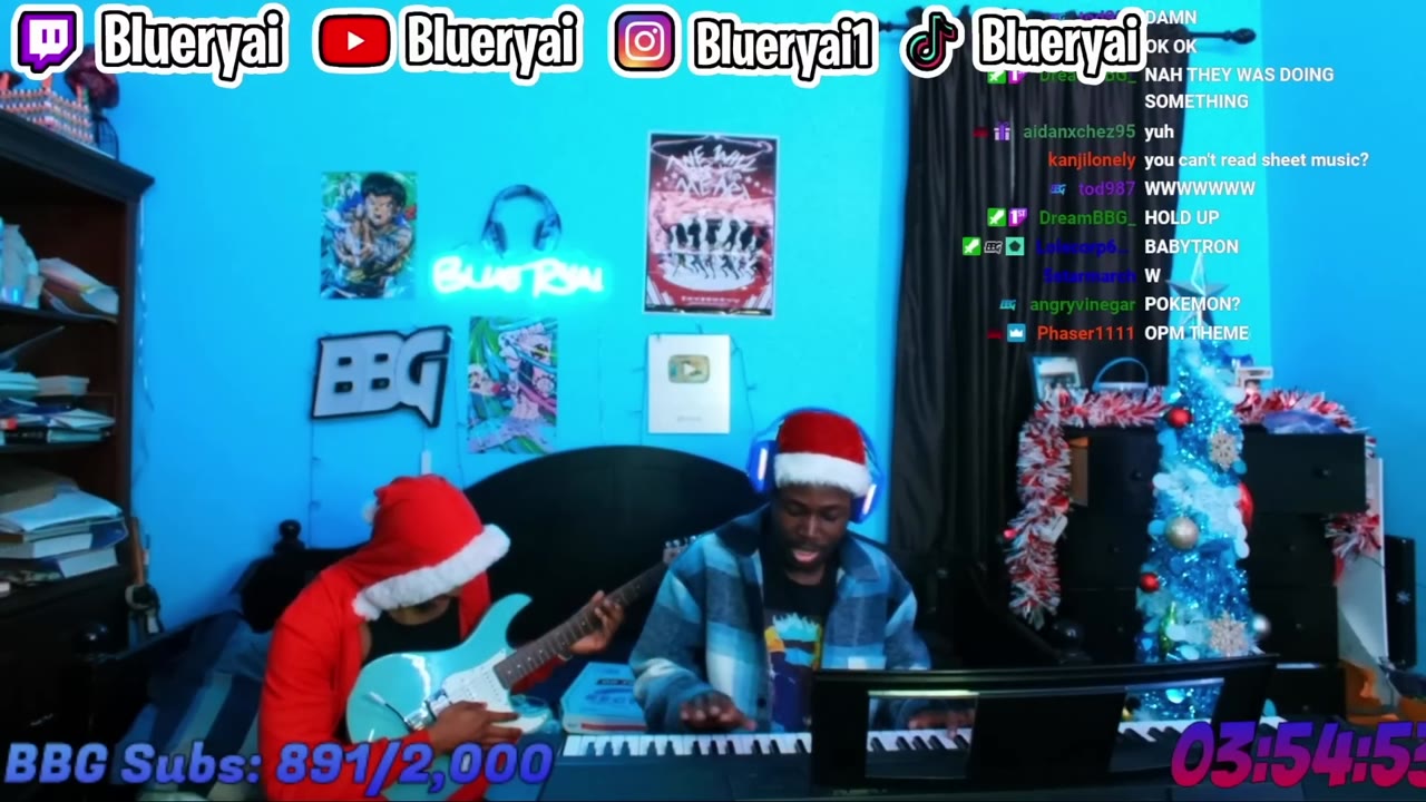 Blueryai Plays The Piano
