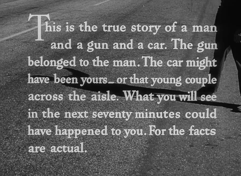 The Hitch-Hiker 1953: Film/Noir HD BluRay [1:11:00]