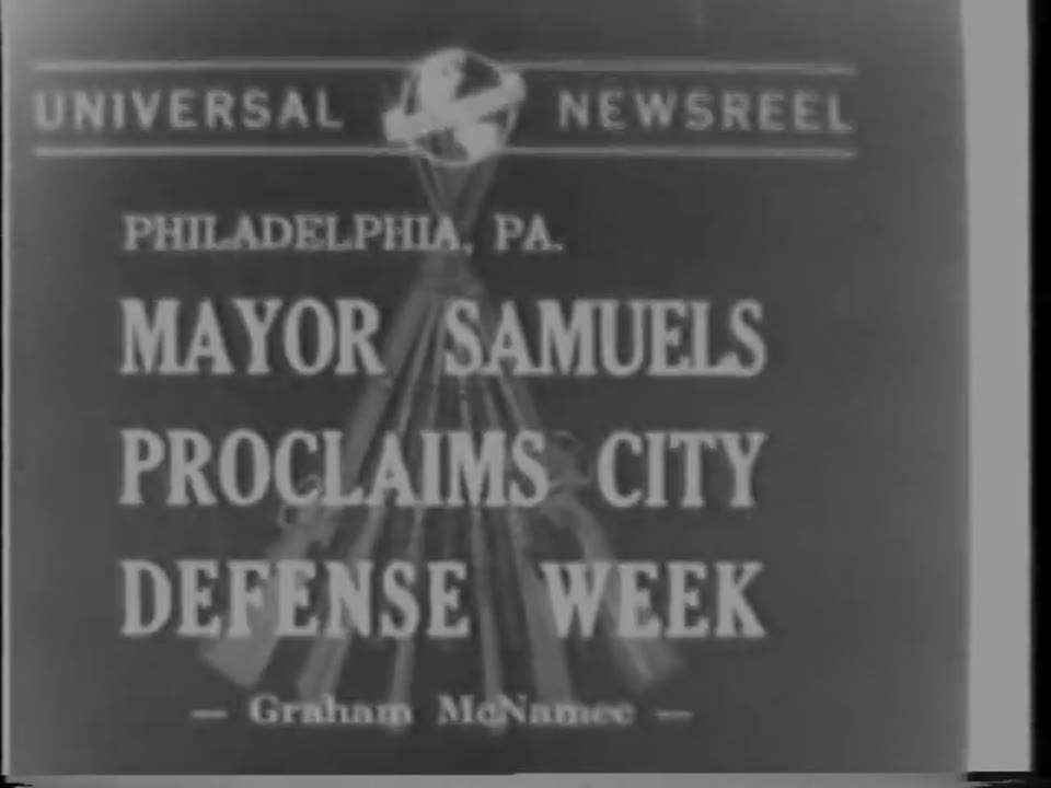 Mayor Samuels Proclaims City Defense Week, 1941/11/24