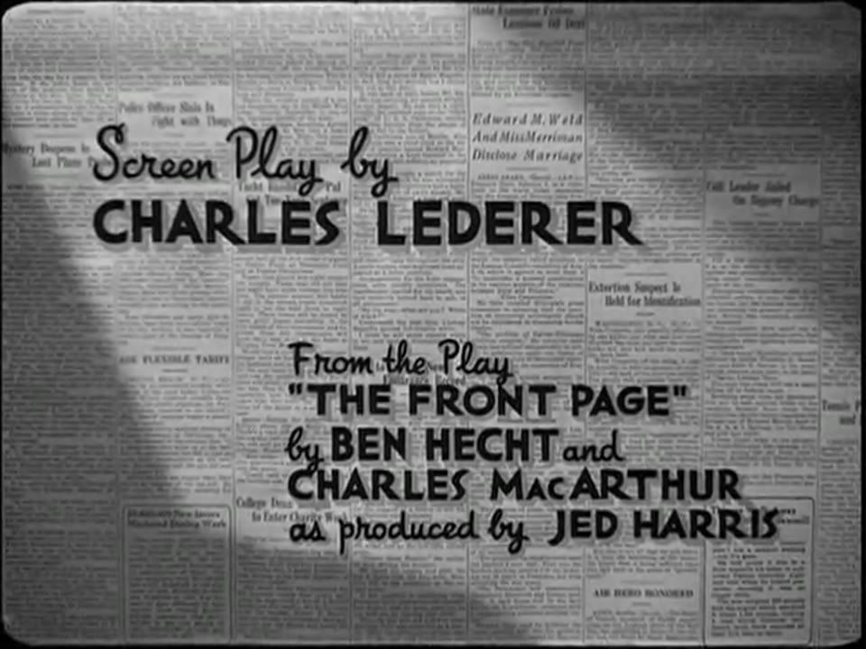 His Girl Friday