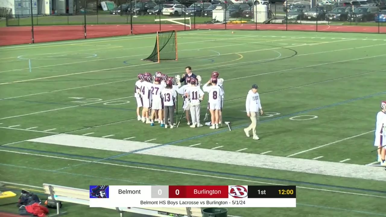 Belmont HS Boys Varsity Lacrosse: Marauders vs Burlington Red Devils 05/01/24