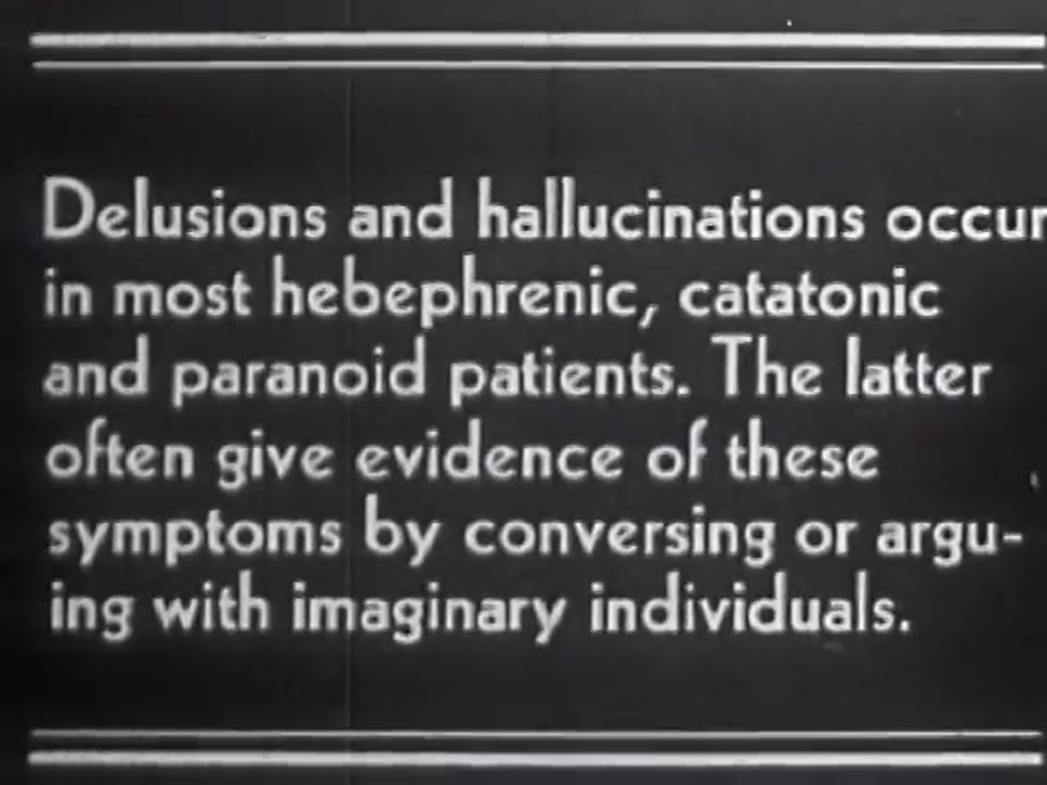 Symptoms in Schizophrenia