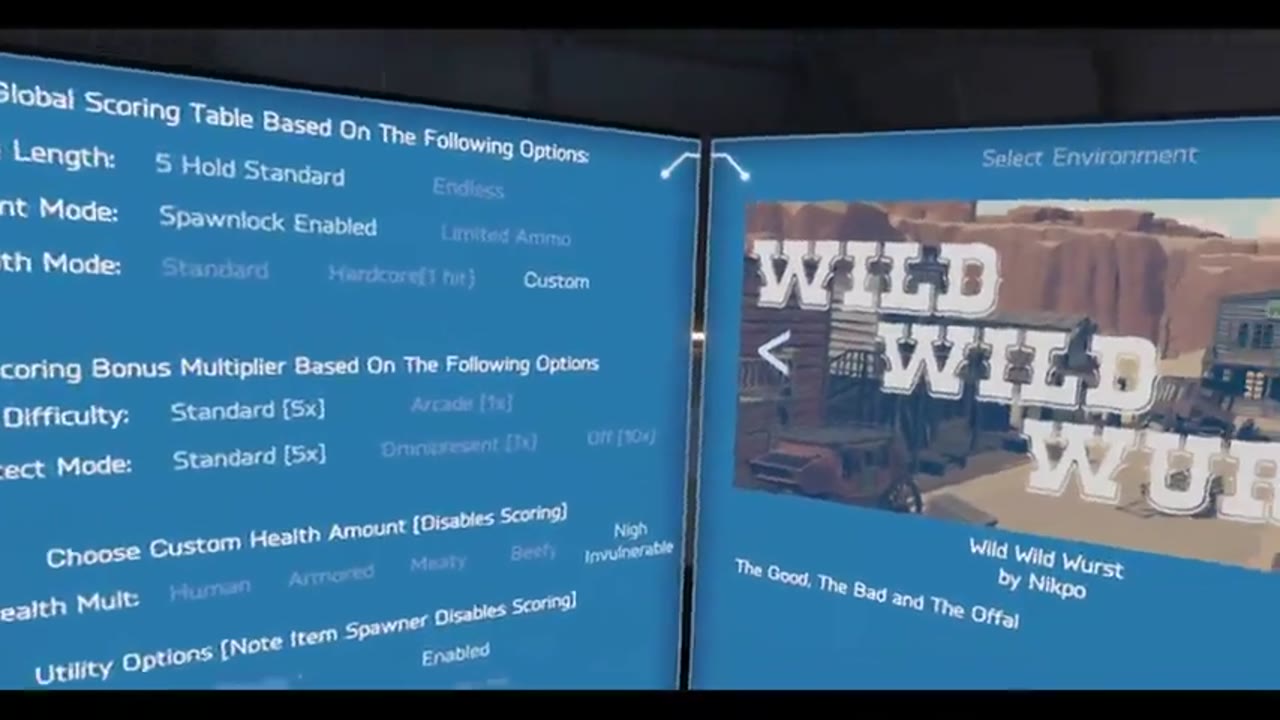 [2020-08-29] Hot Dogs, Horseshoes & Hand Grenades (HTC Vive): Wild Wild Wurst Custom Map Preview