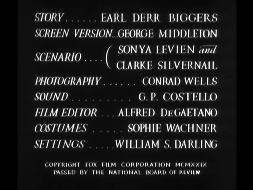 Behind That Curtain (1929) DVD MKV