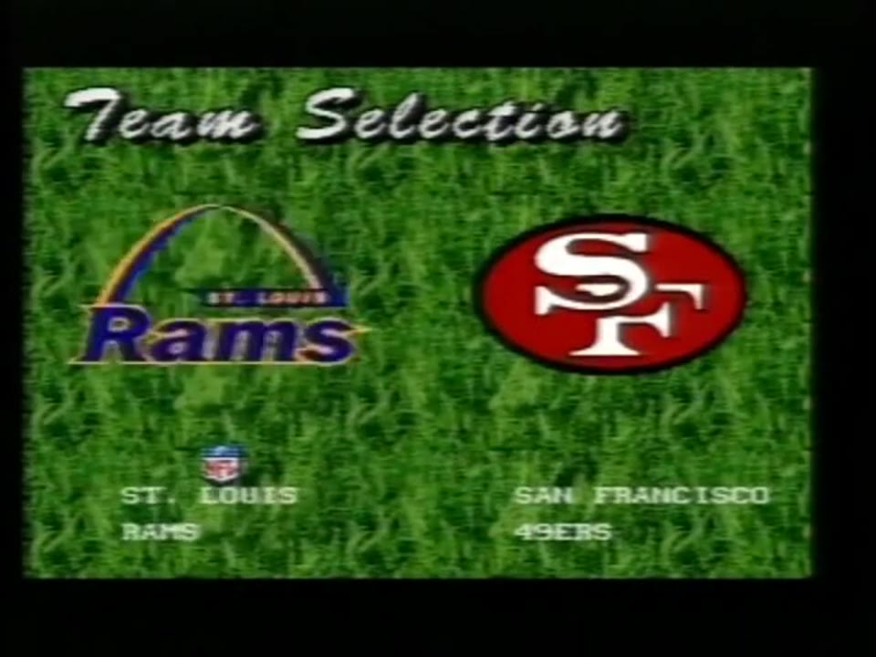 Madden NFL ' 96 Sega Mega Drive PAL Gameplay