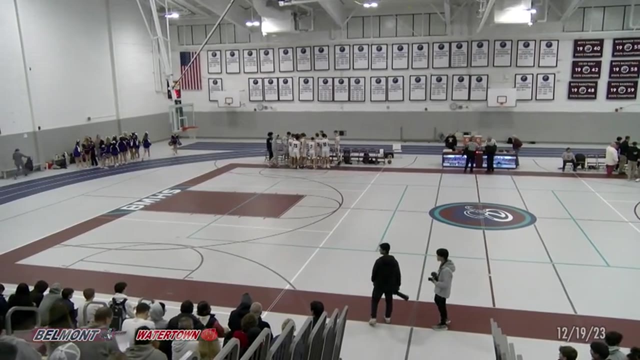 Belmont HS Boys Varsity Basketball: Marauders vs Watertown Raiders 12/19/23