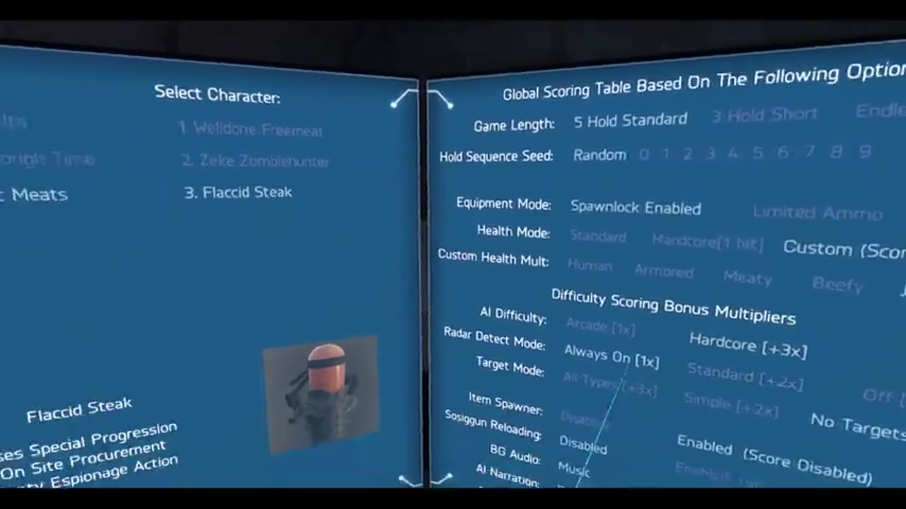 [2021-08-14] Hot Dogs, Horseshoes, & Hand Grenades (HTC Vive): Flaccid Steak (Classic Hallways, 5 Hold, No Targets, Seed