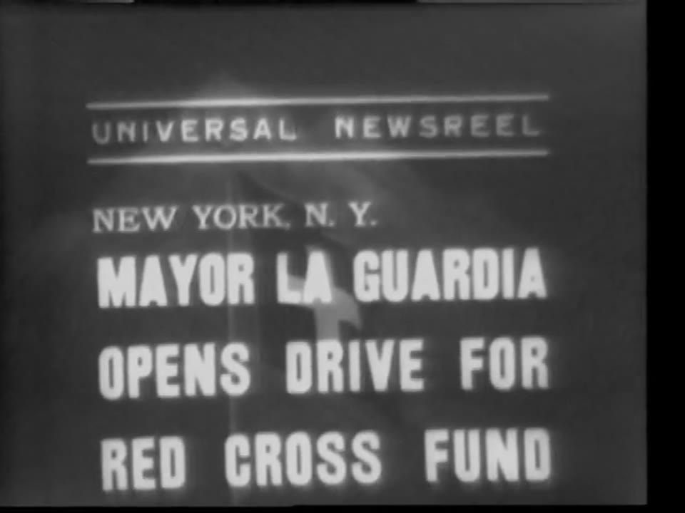 Mayor La Guardia opens Red Cross drive, 1938/11/09