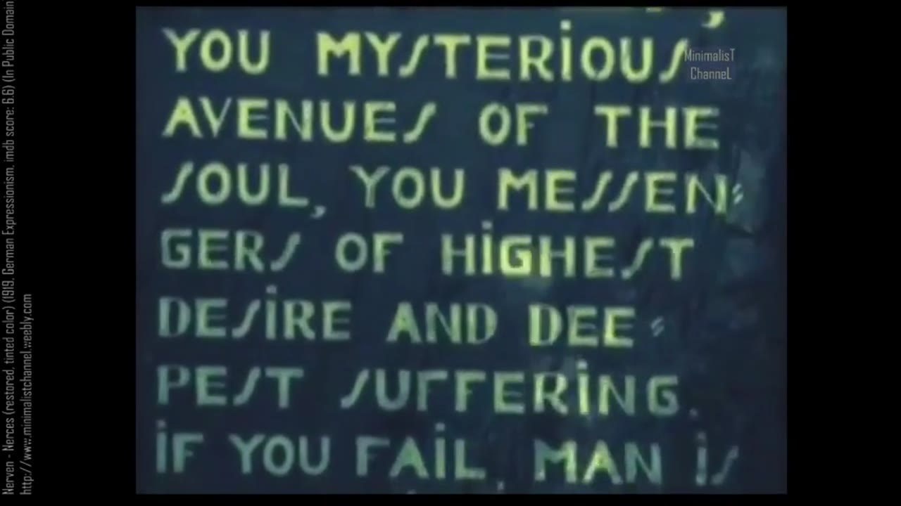 Nerves – Nerven (restored) (1919, German Expressionism, imdb score: 6.6)