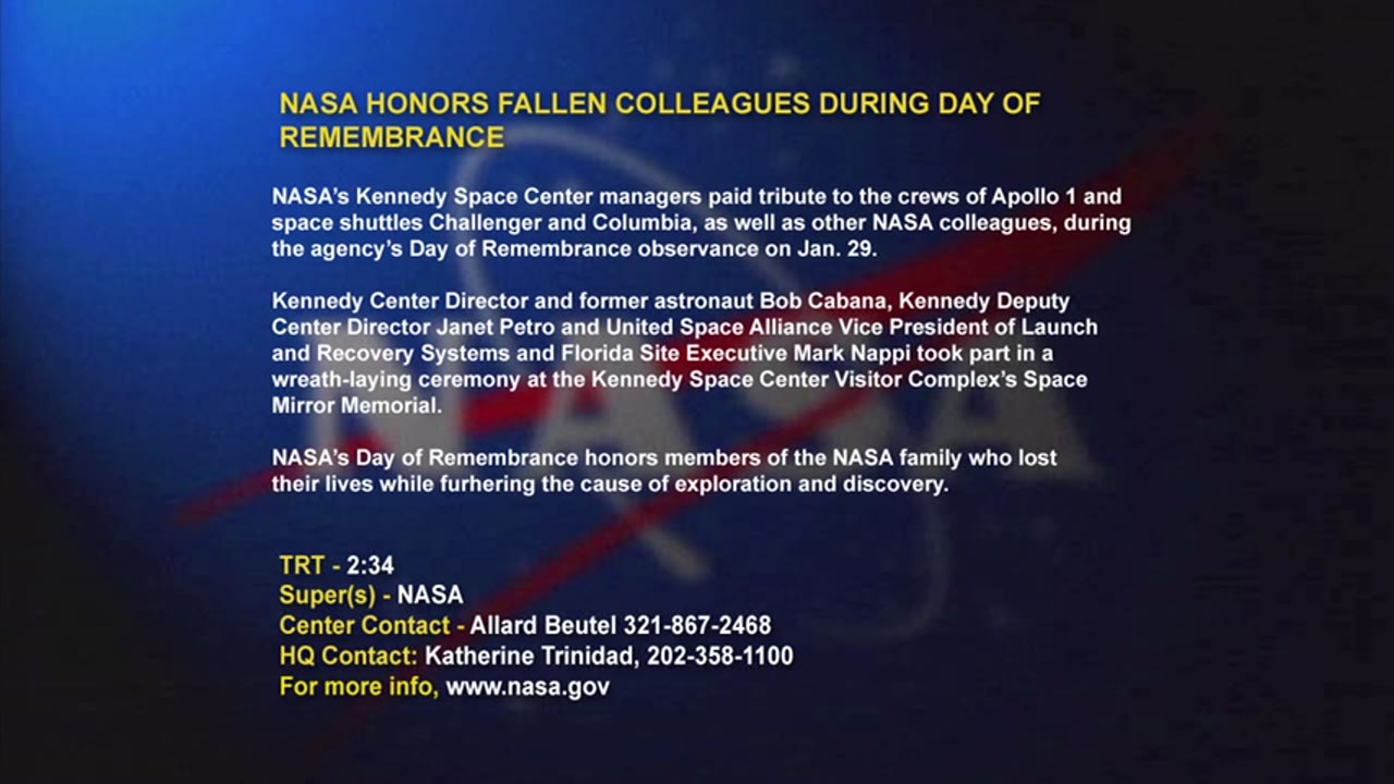 NASA Honors Fallen Colleagues During Day of Remembrance