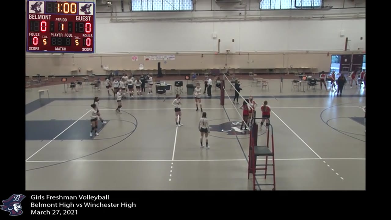 BHS Sub-Varsity Girls Volleyball 03/27/21