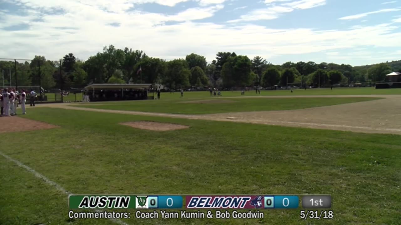 BHS Varsity Baseball: Marauders vs Austin Prep. 05/31/18