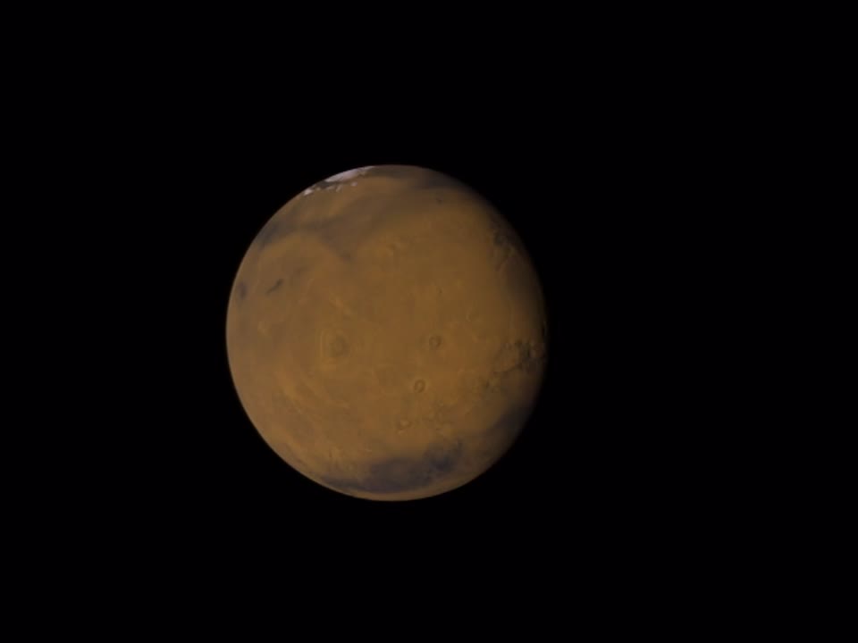 Earth-Mars Volcano Comparisons: True Color Mars