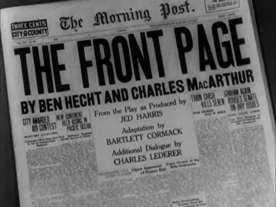 The Front Page (1931)