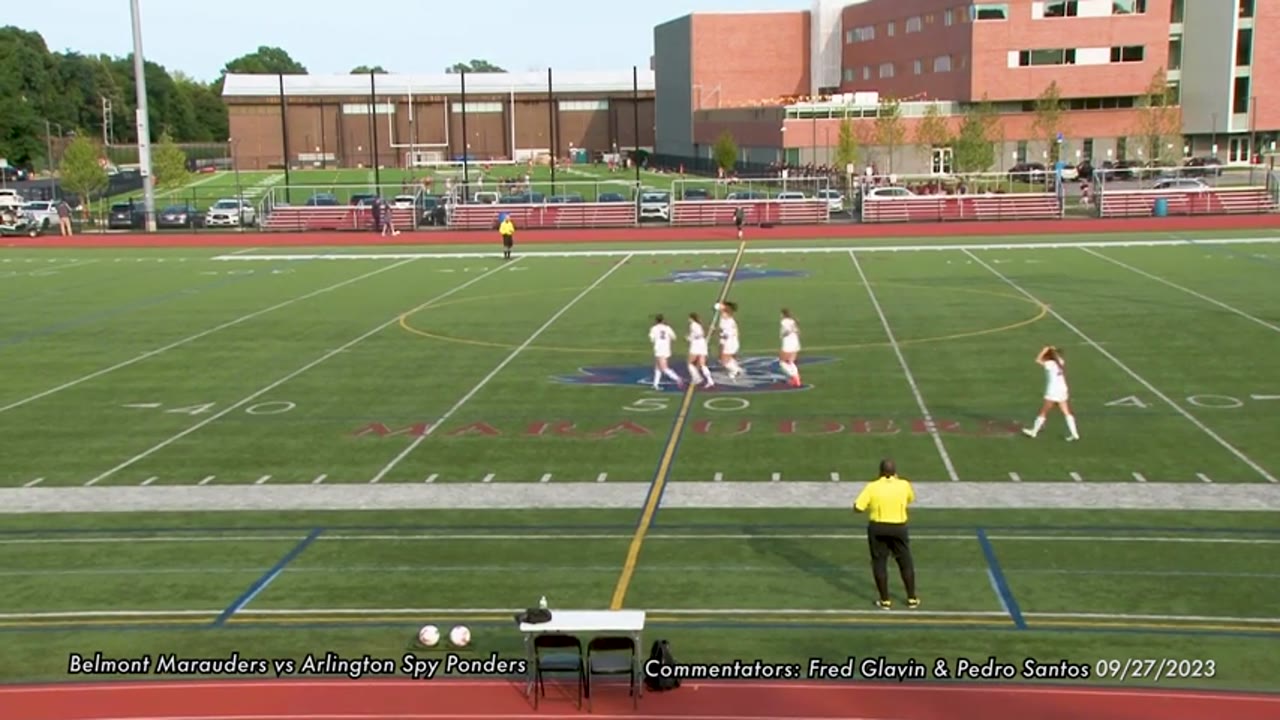 Belmont HS Girls Varsity Soccer: Marauders vs Arlington Spy Ponders 09/27/23