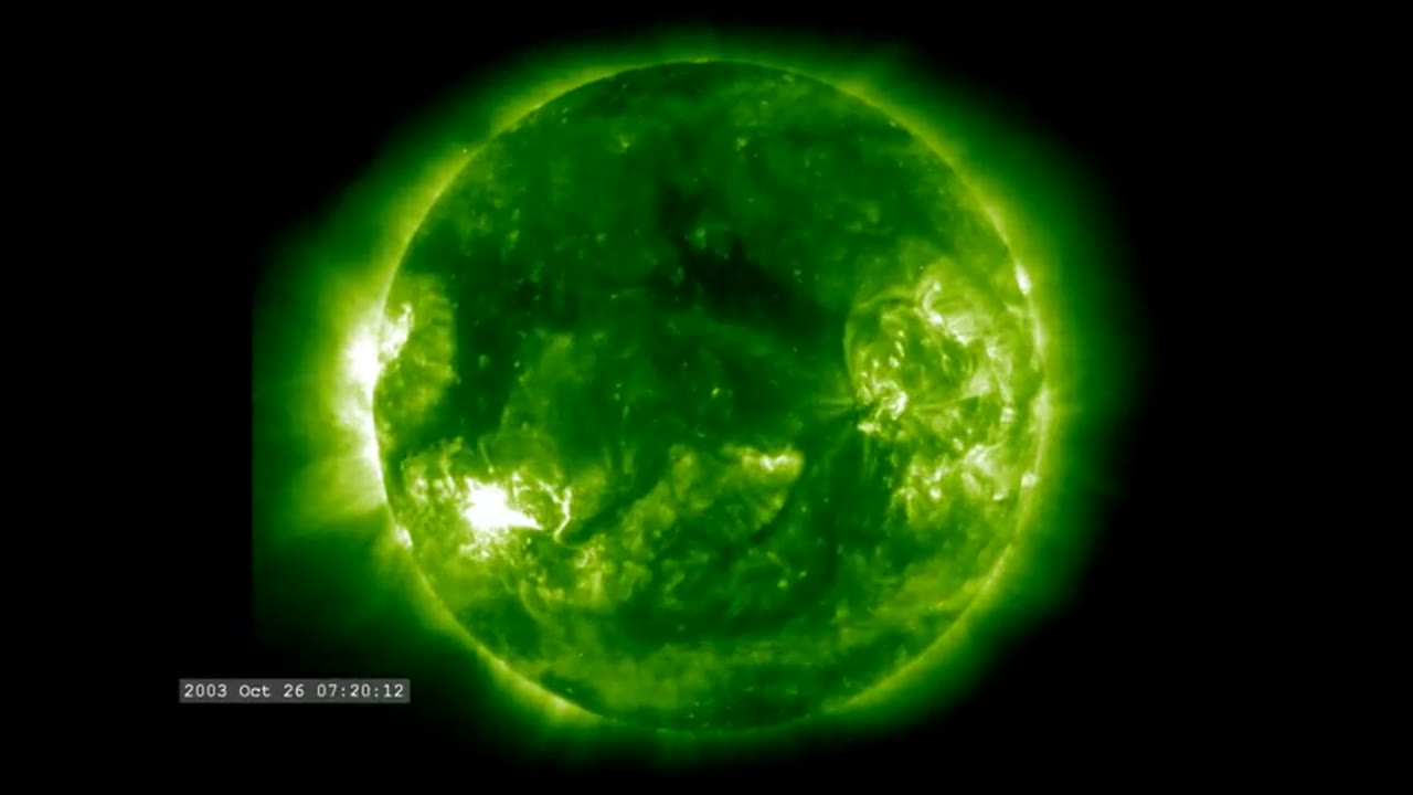 Halloween 2003 Solar Storms: SOHO/EIT Ultraviolet, 195 Ôæå__