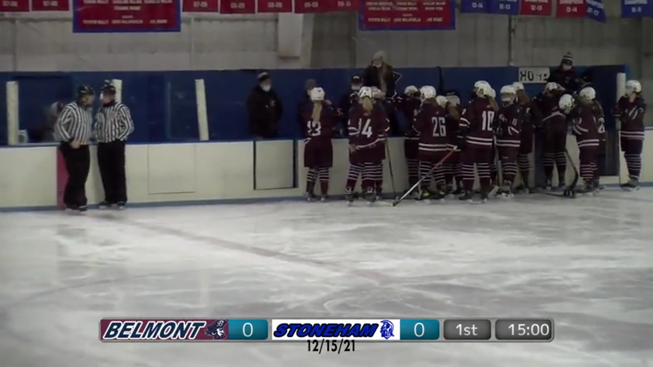 BHS Varsity Girls Ice Hockey: Marauders vs Stoneham 12/15/21