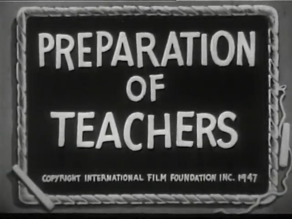 Preparation of Teachers