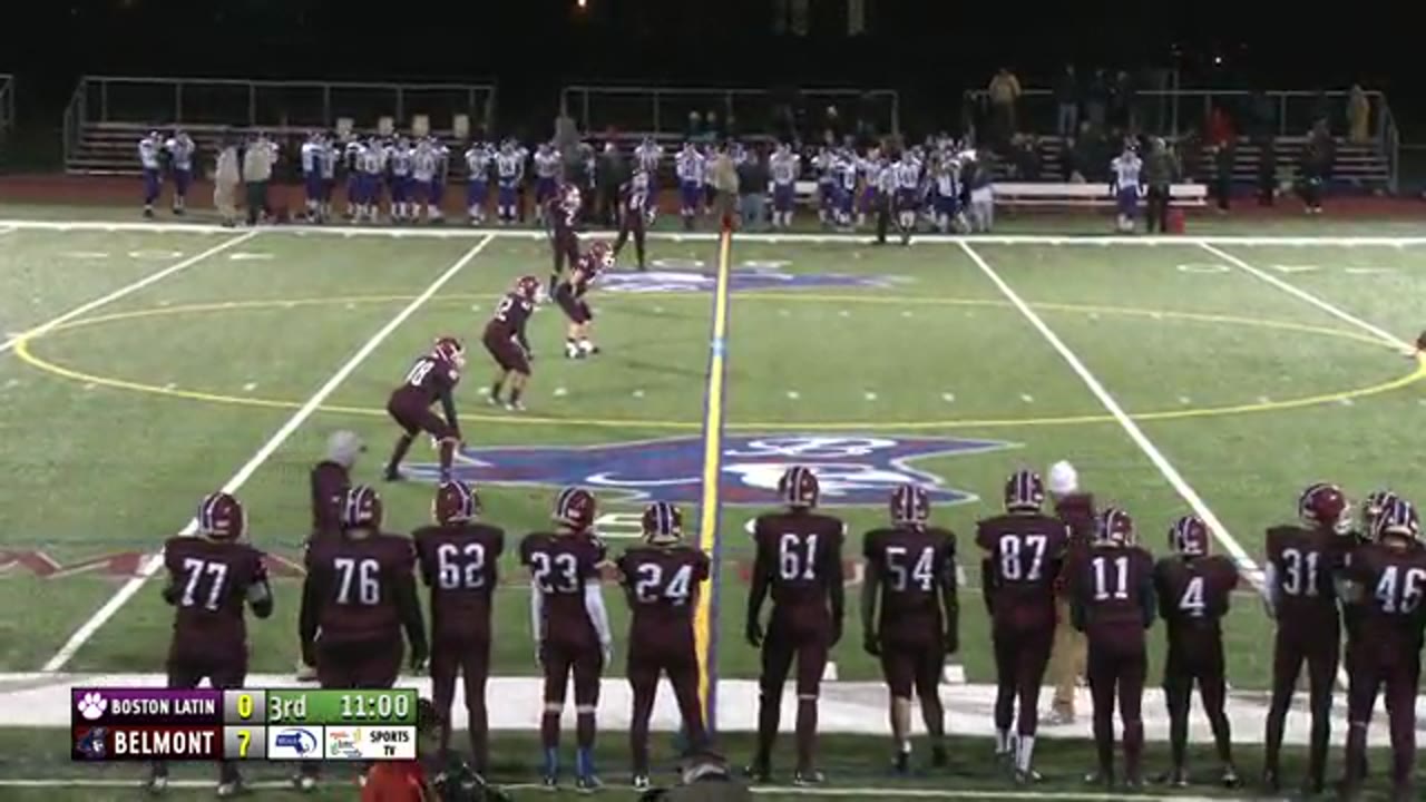 BHS Sports TV Presents: Varsity Boys Football - Belmont Marauders vs Boston Latin Wolfpack SECOND HALF 11/14/14