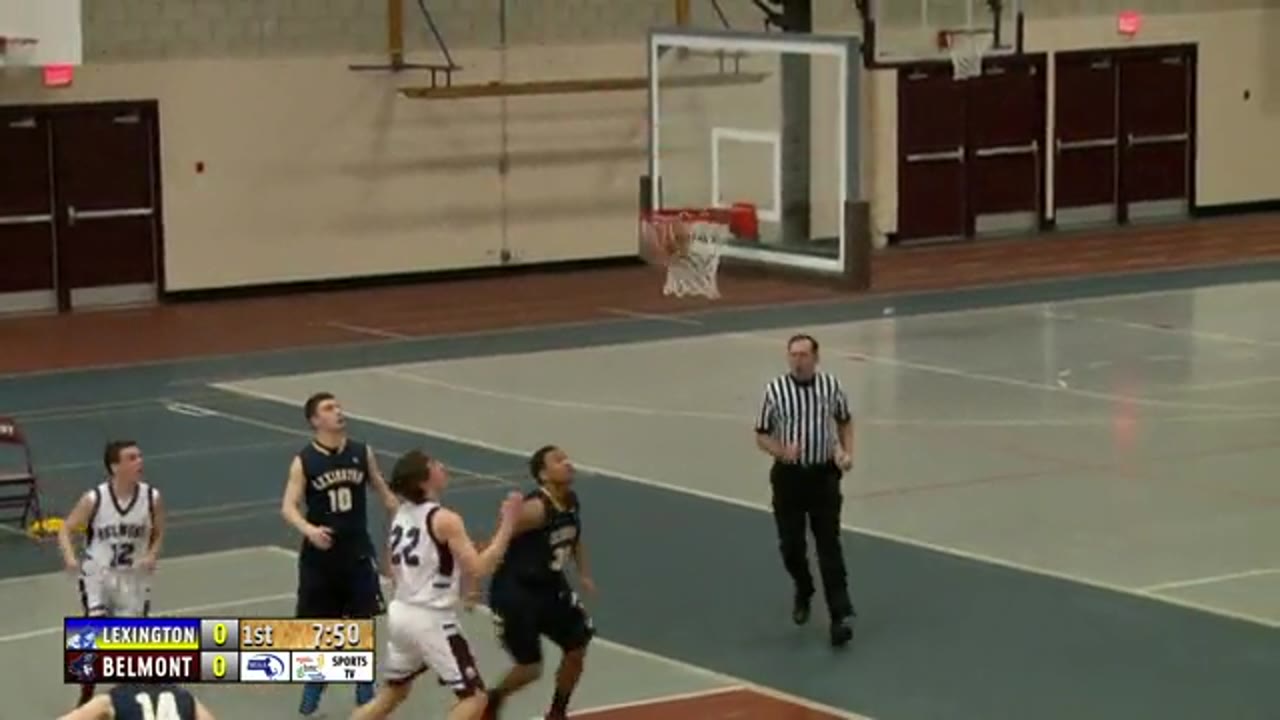 BHS Sports TV Presents: Varsity Boys Basketball - Belmont Marauders vs Lexington Minutmen at Wenner Field House, Belmont