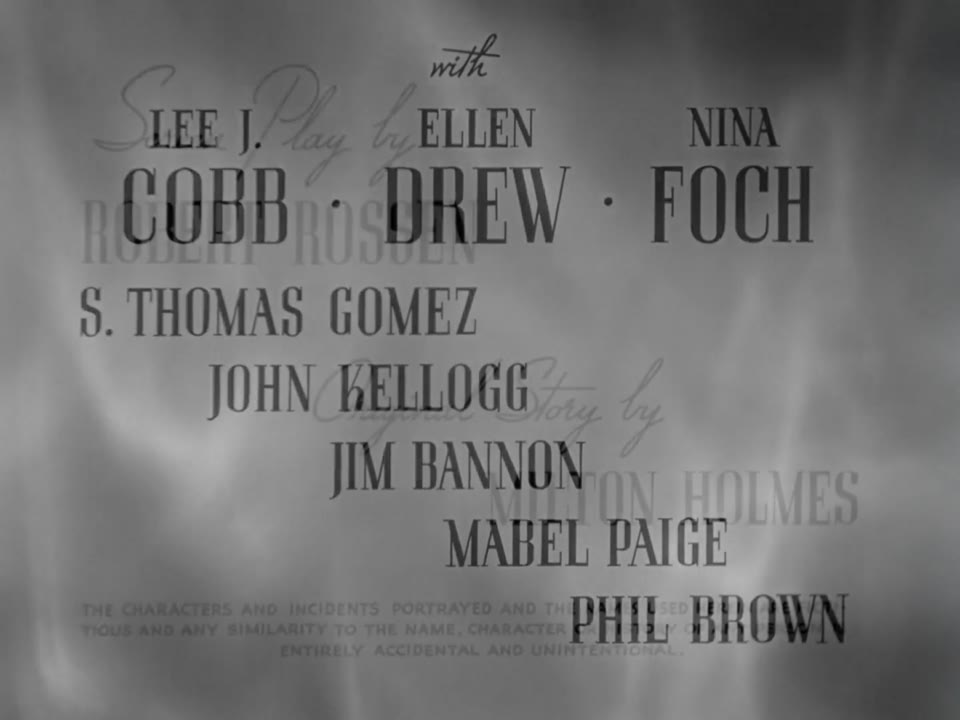 Johnny O'Clock 1947 ★★★½ Crime/Film-Noir [1:35:44] HD