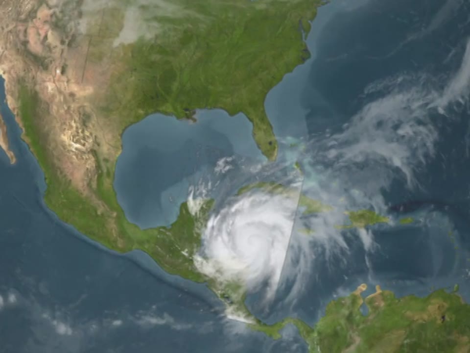 Hurricane Wilma MODIS Progression