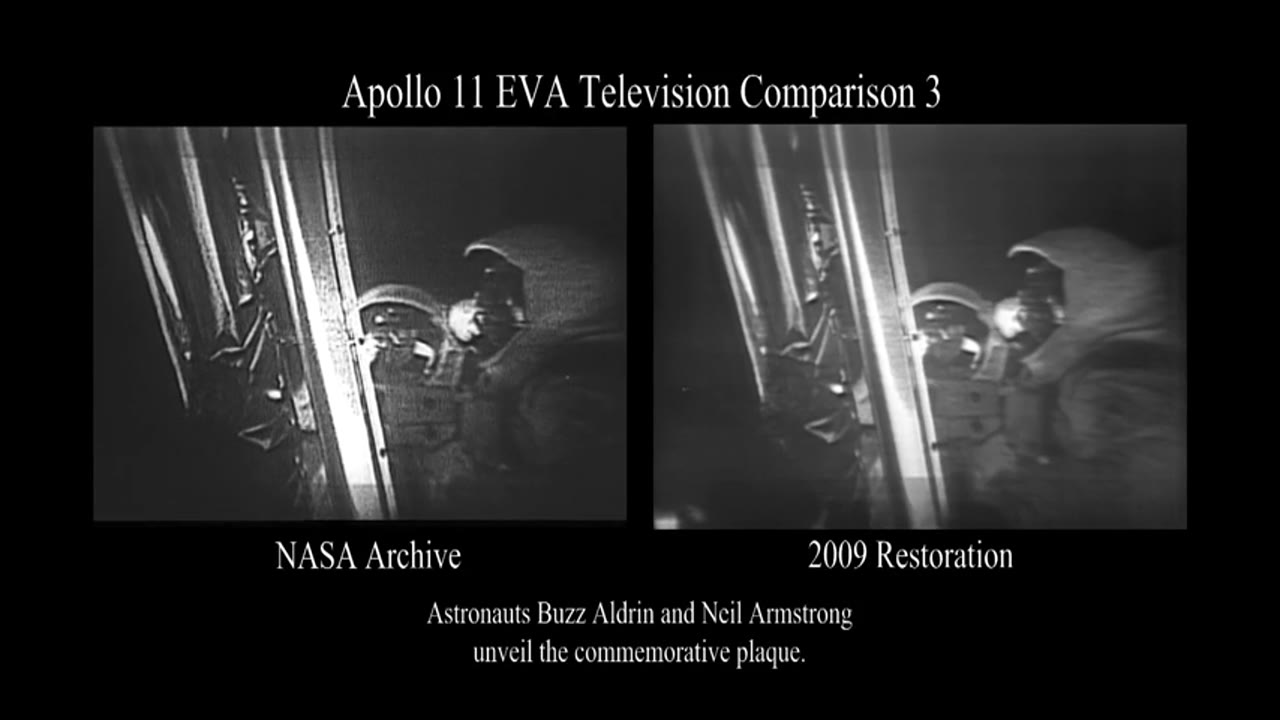 Partially Restored Video: Neil Armstrong Reads the Apollo 11 Plaque Dedicated to That Mission